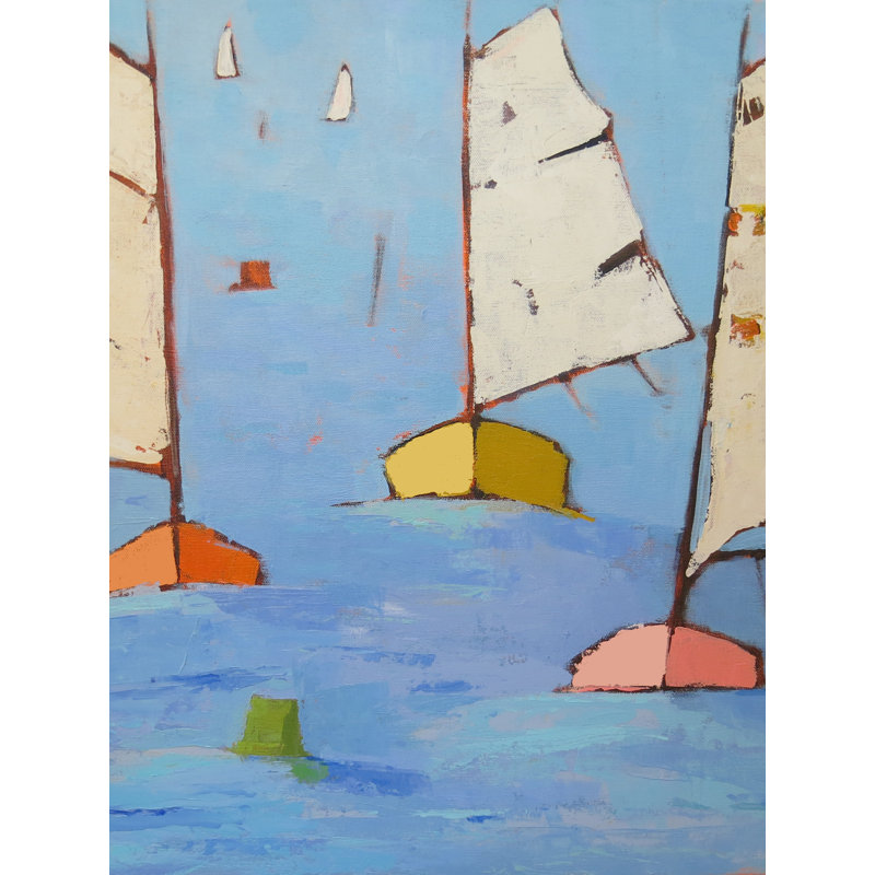 Regatta Lll Print by Phyllis Adams, 21.25" H x 17.25" W