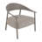 Modern 2-Piece Accent Chair Set With Coffee Table – Warm  PP & Steel Frame Sofa Set-1335373674
