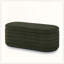 Banc de rangement moderne avec repose-pieds ovale-129506371
