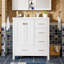 Meuble-lavabo 30 po avec lavabo en céramique-414485445