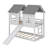 House Bunk Bed With Slide And Windows