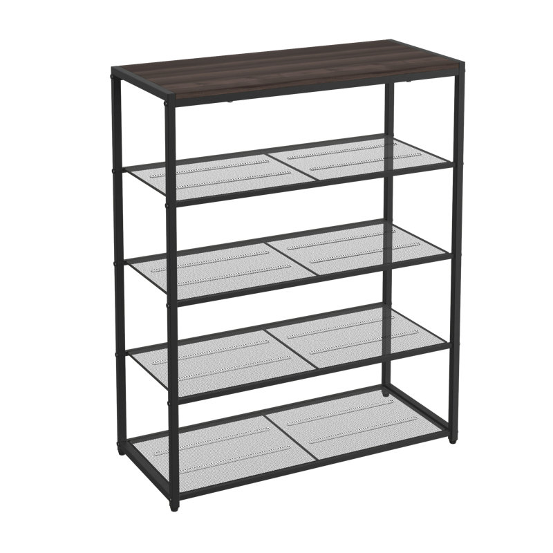 Steel Frame 5-Tier Shoe Storage Shelf