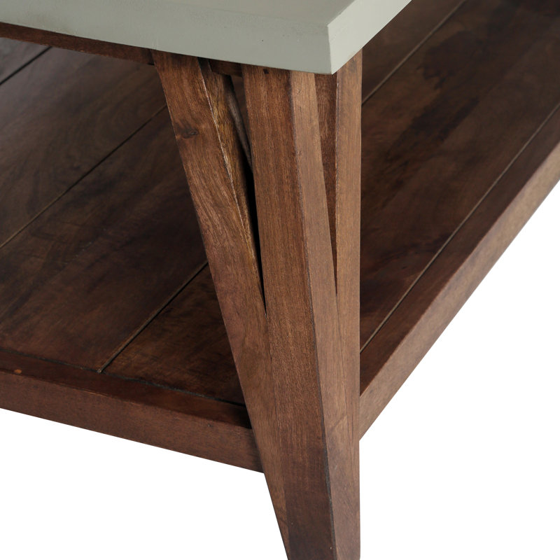 Brookside 36" Coffee Table with Shelf, 18" H x 36" W x 24" D