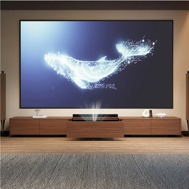 Meuble télé 126 po Walunt, H 13,4 po x L 126 po x l 16,9 po, Naturel