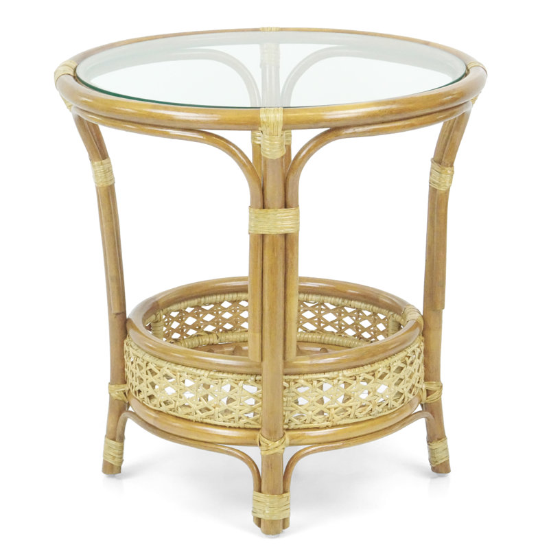 Pesmes Rattan Wicker Coffee Table, Natural