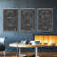 Morning routine I - ensemble de 3 reproductions sur toile-97708689-97708690