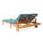 Wood Lounger - Fully Adjustable, Quick-Drying Cushions, For Deck Adjustable Chaise In Color For Poolside Relaxation