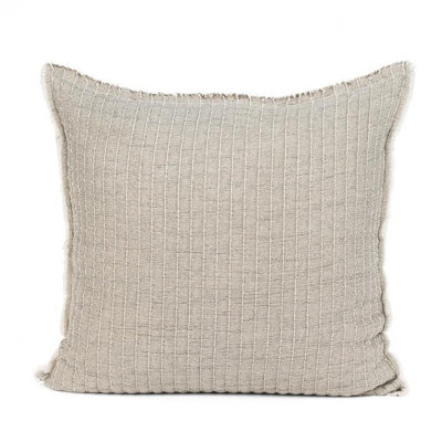 Coussin décoratif en coton à franges 