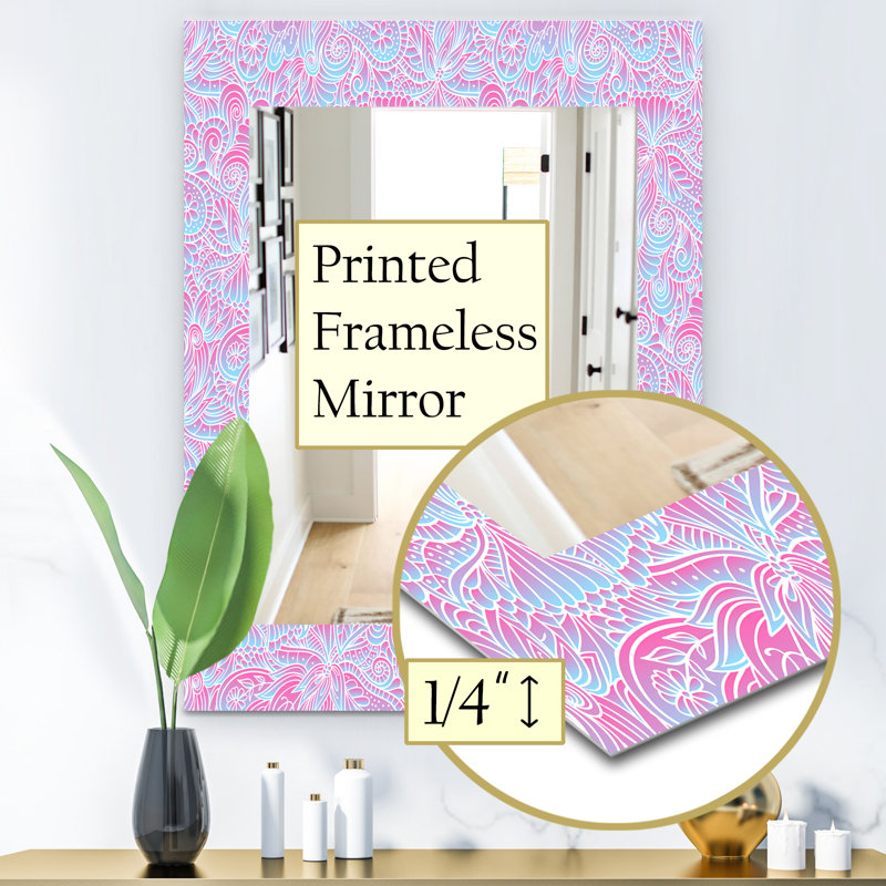 Miroir mural sphères 7 bohémien et éclectique, H 24 po x l 32 po