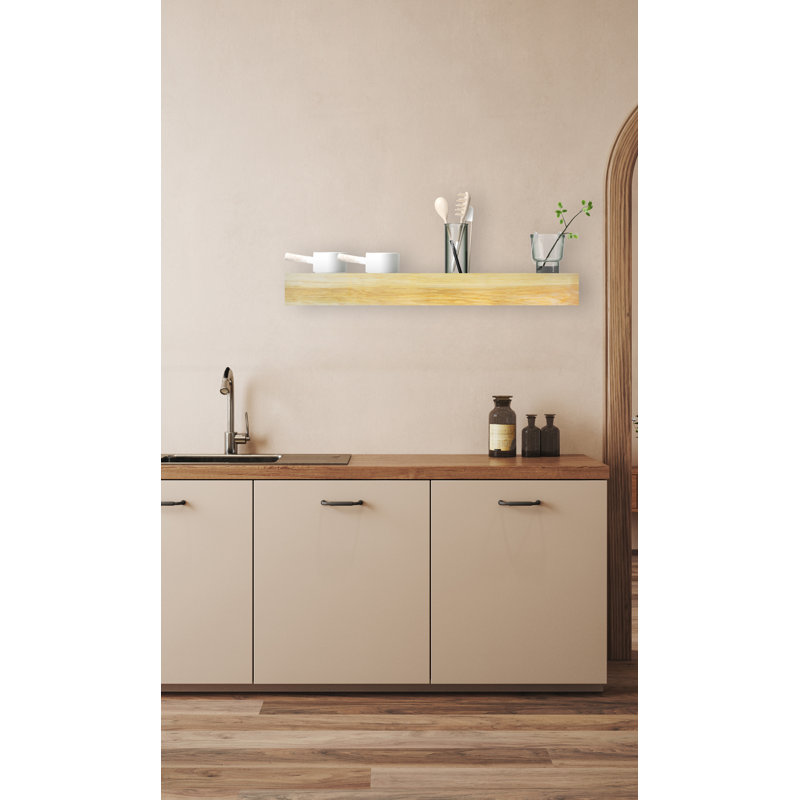 Tablette décorative Burdgick, Naturel, H 5 po x l 39 po x P 6 po