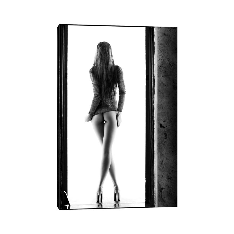 Woman Standing In Doorway by Johan Swanepoel - Wrapped Canvas Gallery-Wrapped Canvas Giclée, 30.48cm H x 20.32cm W
