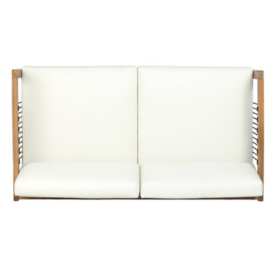Outdoor Loveseat with Removable Cushions