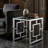 Varda Glass Top End Table