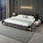 Modern Dark Gray California King Upholstered Platform Bed Frame with Storage Drawers & Plush Chenille Headboard - 90.5"x80.5"-197163659