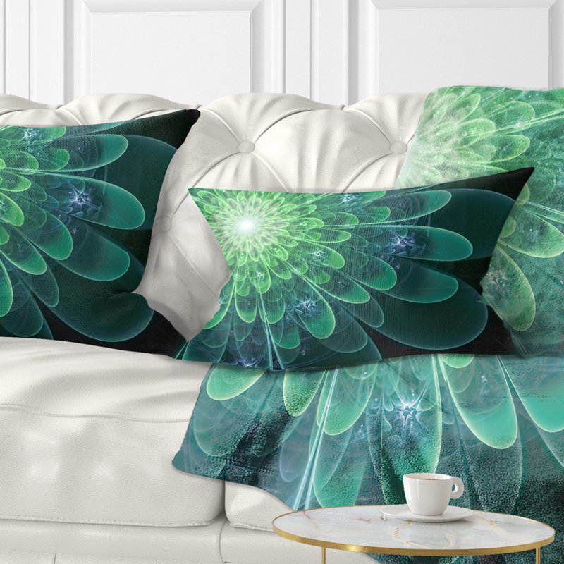 Coussin lombaire floral parfait, Vert