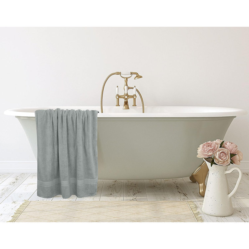 100% Cotton Bath Towel, Cool Grey
