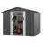 Metal Storage Tool Shed Outdoor Storage Shed With Sliding Doors and Vents-100042215-100042220