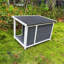 Chenil d'extérieur pour chiot, cage imperméable pour chien, niche pour chien en bois avec terrasse