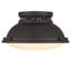 Plafonnier encastré 2 lumières 14 po bronze foncé