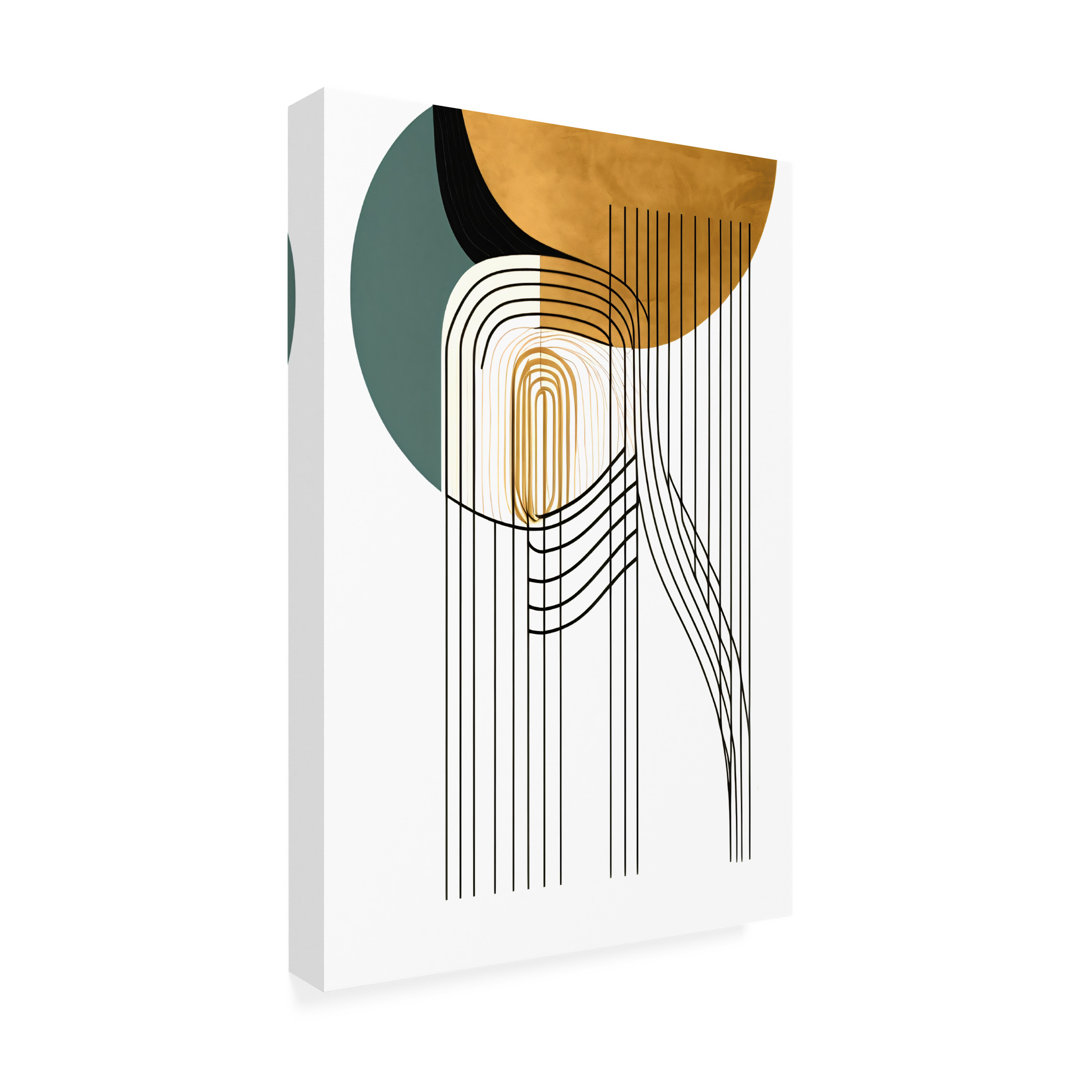 " Mid Century Abstract Painting 19 " George Oliver