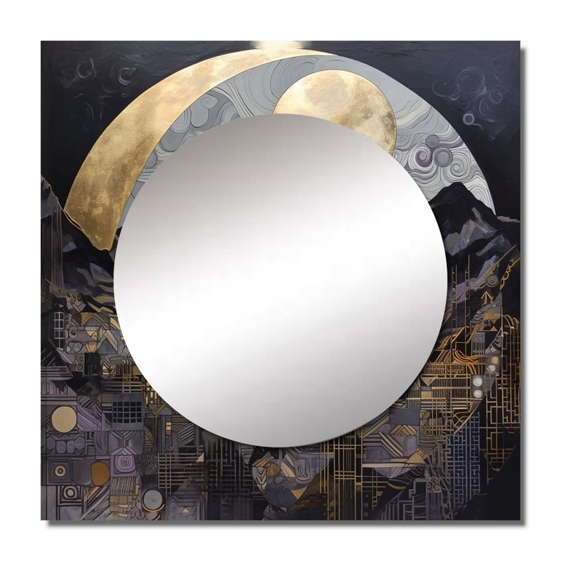 Farless - Grand miroir mural carré moderne pour chambre à coucher, 23 po x 23 po