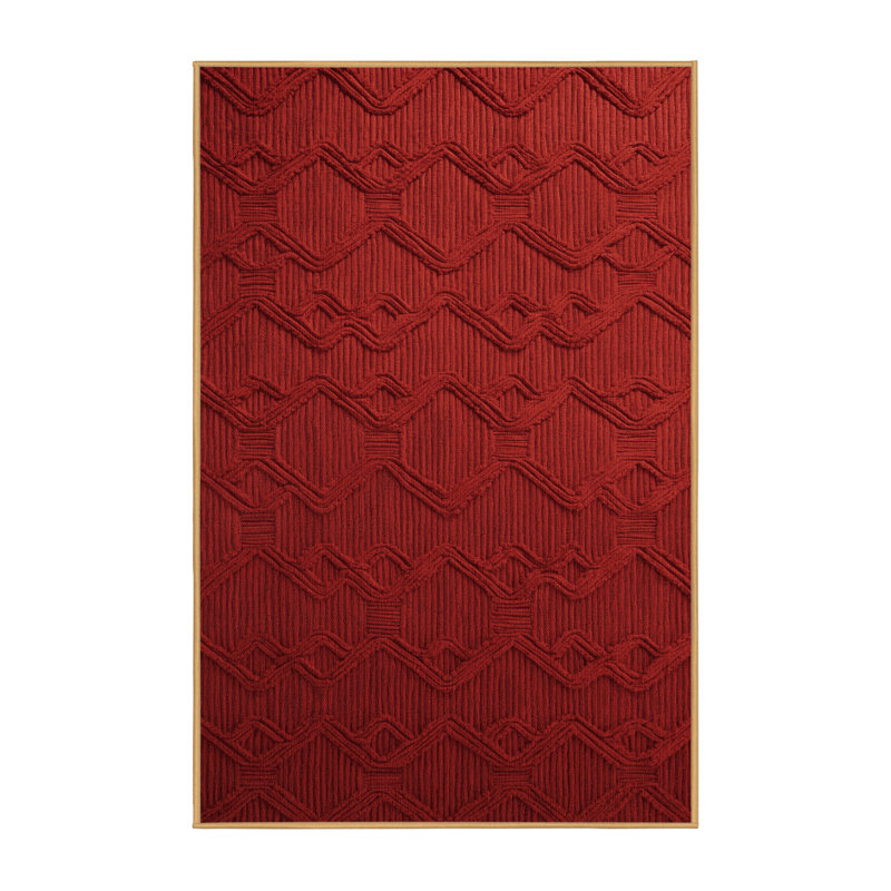 Tapis brun treillis lavable à la machine, Tapis de couloir 2 pi x 4 pi
