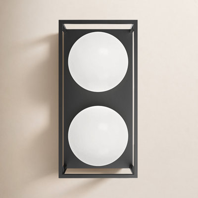 Davida 2 Light Outdoor Stainless Steel Wall Light