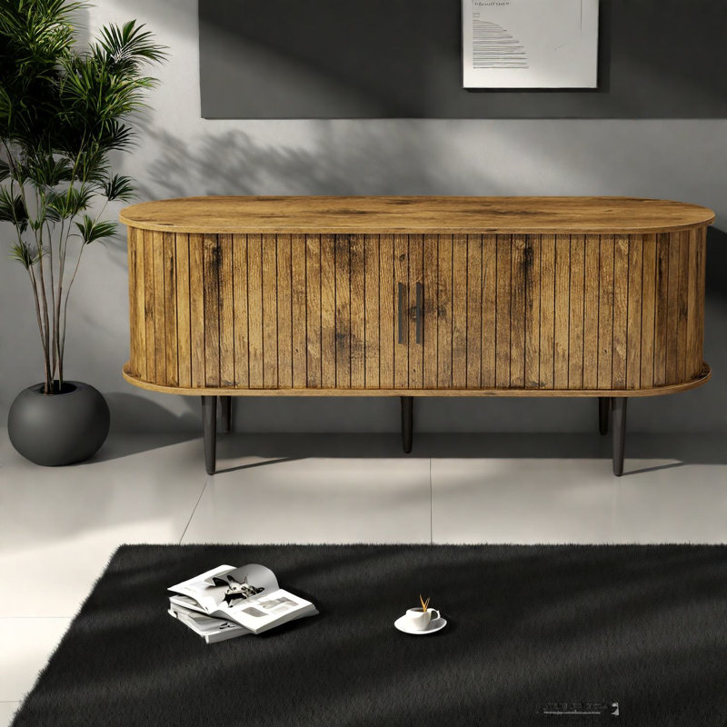 Meuble de rangement pour téléviseur et centres de divertissement, console de maison moderne en MDF de 47 pouces