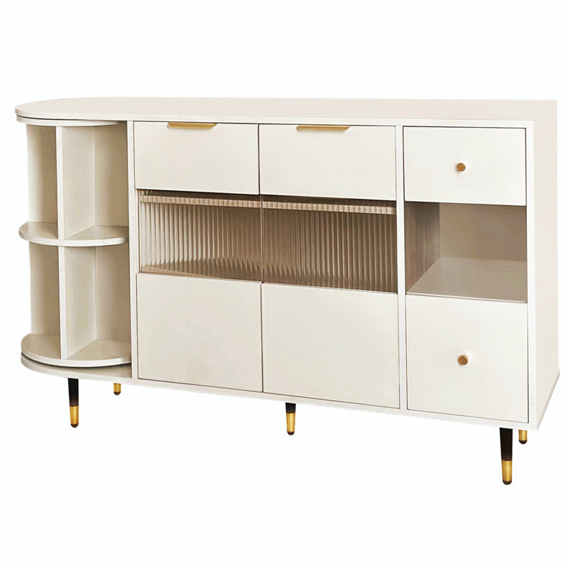 Jonnelle Accent Cabinet with Adjustable Shelves, Beige