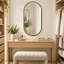 Miroir ovale noir en métal 20 po x 28 po-870870693-870870694