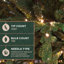 Arbre de Noël artificiel pin de 7,5 pi avec lumières DEL blanc chaud et minuterie Fraser Hill Farm Farm-988760037