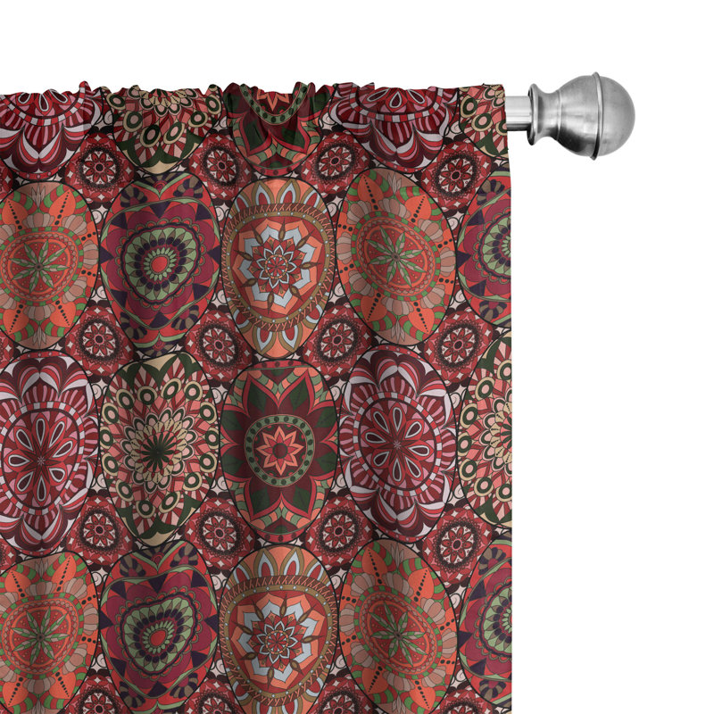 Rideau marocain 4 panneaux East Urban Home, L 56 po x L 63 po