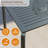 71-Inch  Table with Umbrella Hole - Aluminum Patio Table in Gray for Restaurant. Backyard or Poolside Use