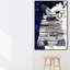 Pensées bleues profondes - Impression sur toile-51240090-51240096