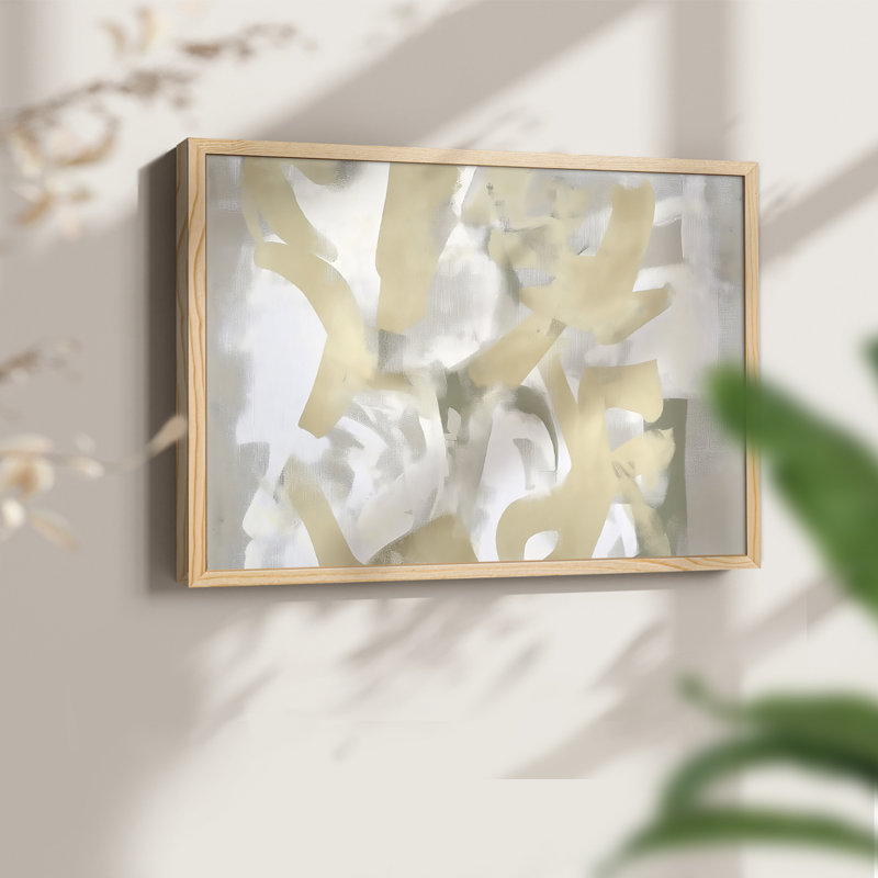 Abstract Series-XLIX -Framed Print - Restickable, Natural, 11" H x 14" W