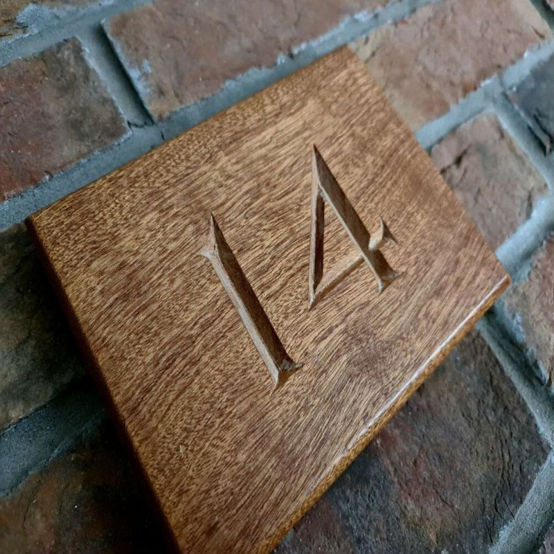 Lareshia Rectangle Wall Plaque, Sapele