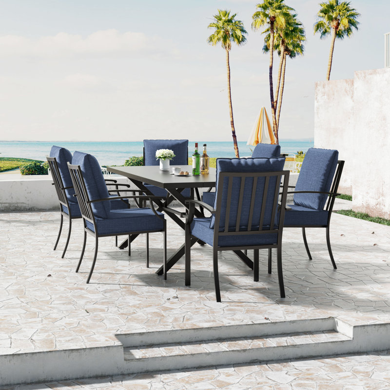 Ensemble de salle à manger de patio, Marine, 6