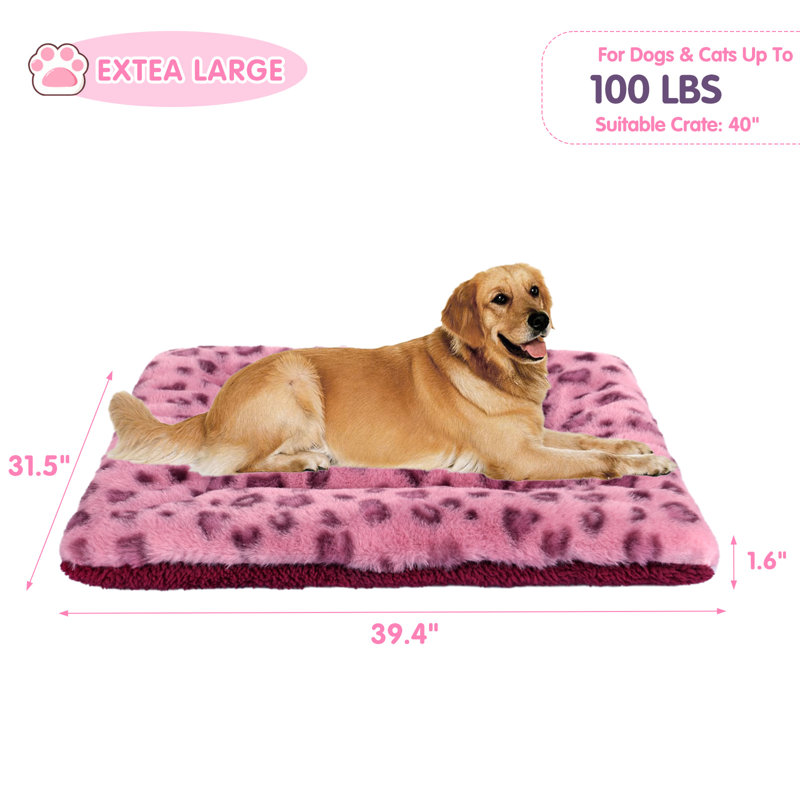 Tapis de caisse pour animal en peluche, Très grand (l 39,4 po x P 31,5 po x H 1,57 po)