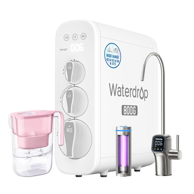Waterdrop - G3p800 Reverse Osmosis System Extra Wd-pt-05p Water Filter Pitcher
