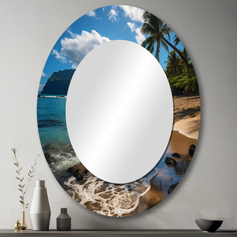 Miroir mural Aloha Tropical Dreamscape II - Coastal, 43 po x 33 po