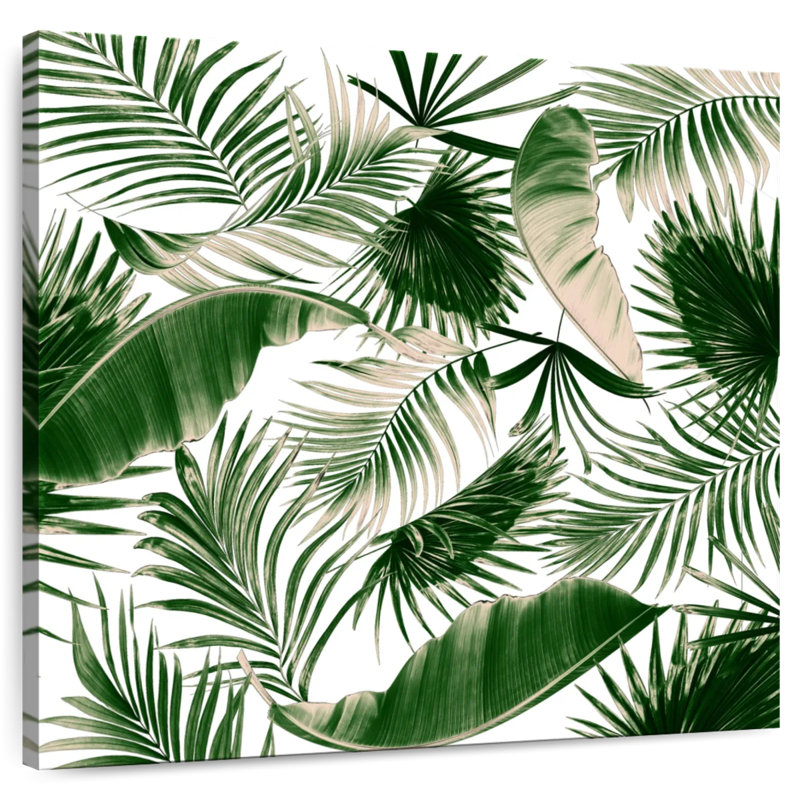 Harnek, feuilles tropicales assorties, H 30 po x l 30 po