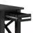 Kitchener 14"W Solid Wood Contemporary Narrow Rectangular End Table with Drawer, Open Shelf and X-Design-617935911-554233599