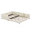 Grand lit plateforme tapissier avec lit de jour simple TG Amaliah-597672235