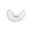 Cast Naturals Resin Abstract Contemporary Decorative Bowl in White
