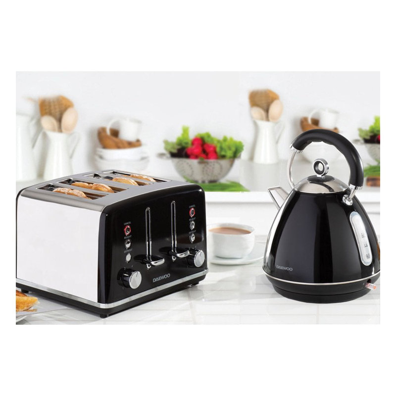 Daewoo KENSINGTON 1.5L Electric Tea Kettle, Black