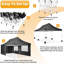 3x6m Pop Up Canopy Tent with 4 Removable Sidewalls, Easy Up Commercial Canopy-102441100