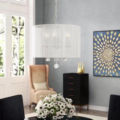 Deboer 6 - Light Dimmable Drum Chandelier