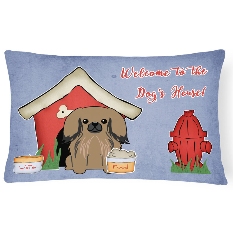 Coussin lombaire d’intérieur/extérieur en toile de fait main pour chien sauvage, Brun clair