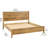 Hibir Rustic Solid Pinewood Bed Frame with Protective Top Trim, Modern Farmhouse Master Bedroom Platform Bed, Heavy-Duty Slat Support Base, No Box Spring Needed, Premium Style-123297192-123418555