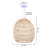 Deshanti 1 - Light Natural Dome Pendant-241553670